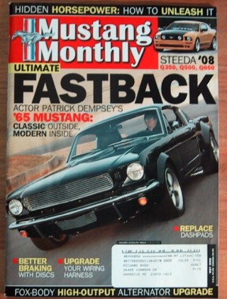 MUSTANG MONTHLY 2008 MAY - STEEDA's Q-CARS, PANOZ
